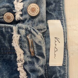 KanCan Women's Blue Distressed Jeans